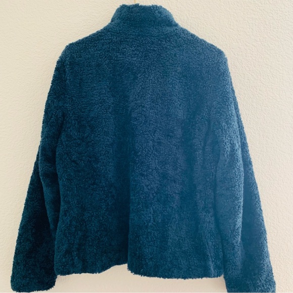 Pendleton Fleece and Wool Plaid Jacket Size Medium Full Zip - Picture 6 of 11